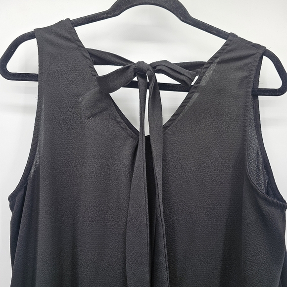 Grace & Emma Embroidered Sheer Tunic Ruffle Boho Tank Womens Size Large - Picture 5 of 7